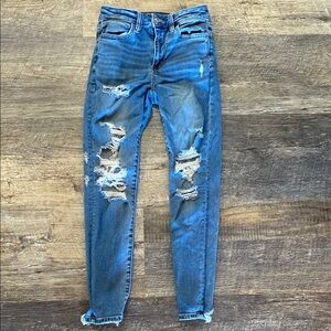 Distressed Blue Women's Jeans